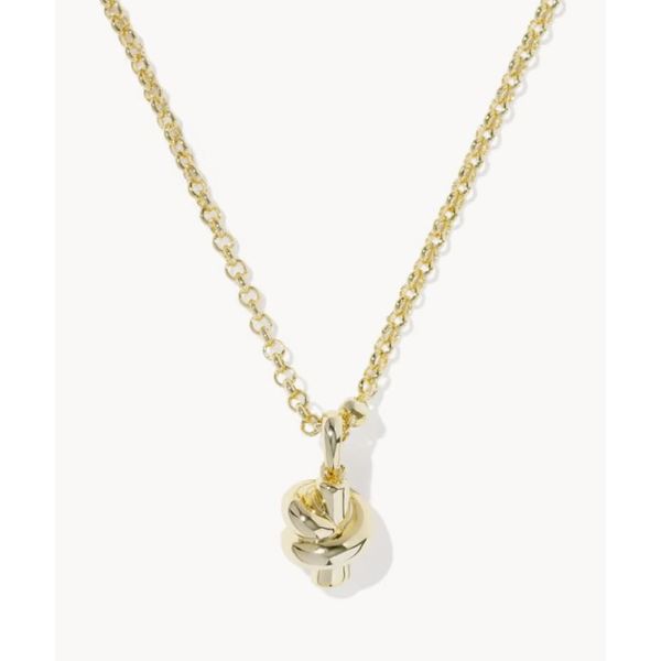 Kendra Scott Parker Knot Necklace Gold Tone Metal Puckett's Fine Jewelry Benton, KY