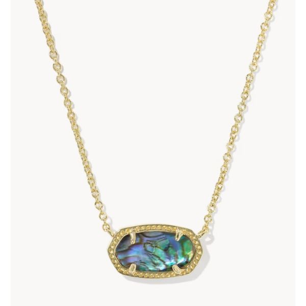 Kendra Scott Elisa Necklace Gold Tone Abalone Shell Puckett's Fine Jewelry Benton, KY