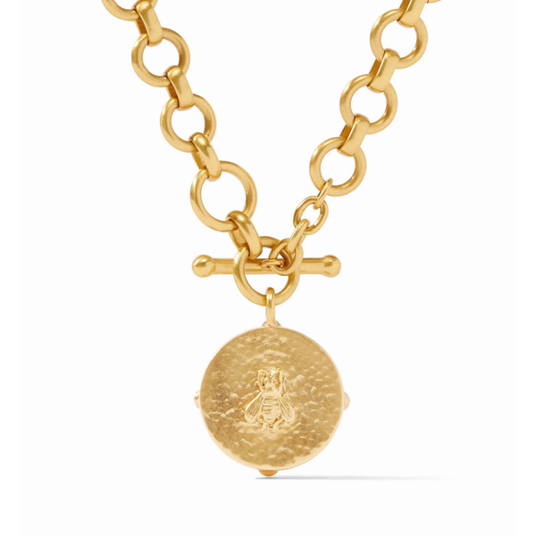 Julie Vos Honeybee Statement Necklace - Iridescent Bahamian Blue Image 2 Puckett's Fine Jewelry Benton, KY