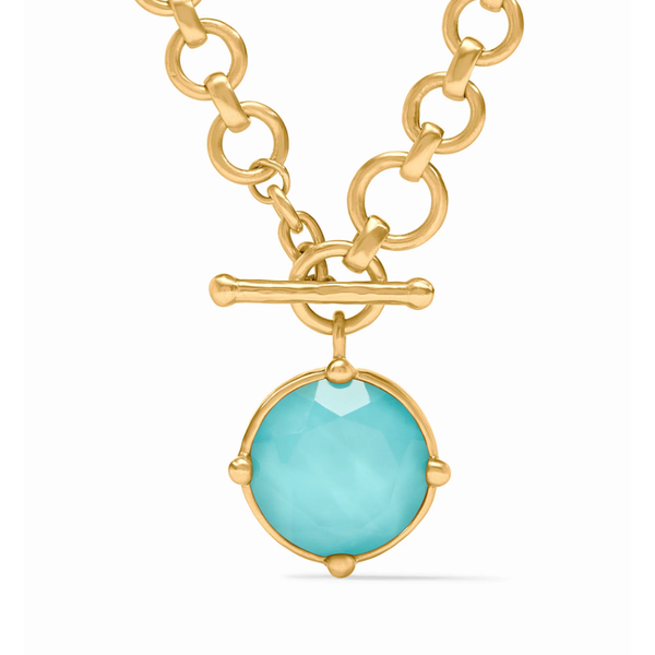 Julie Vos Honeybee Statement Necklace - Iridescent Bahamian Blue Puckett's Fine Jewelry Benton, KY