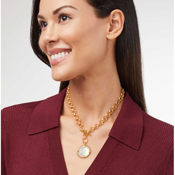 Julie Vos Honeybee Demi Necklace - Iridescent Clear Crystal Image 3 Puckett's Fine Jewelry Benton, KY