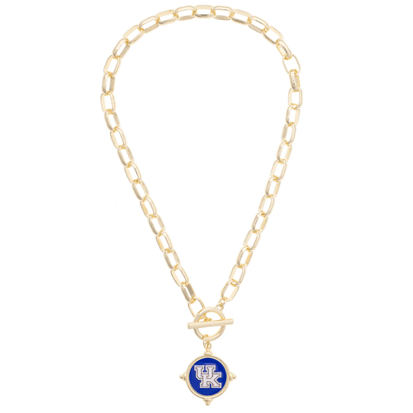 Canvas Style Kentucky Wildcats 24K Gold Plated Pendant Necklace Puckett's Fine Jewelry Benton, KY