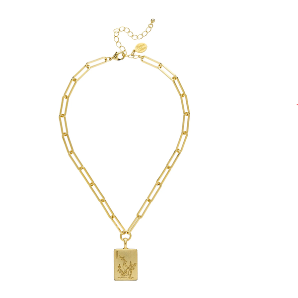 Susan Shaw Bird Bam Mahjong Large Paperclip Necklace Puckett's Fine Jewelry Benton, KY