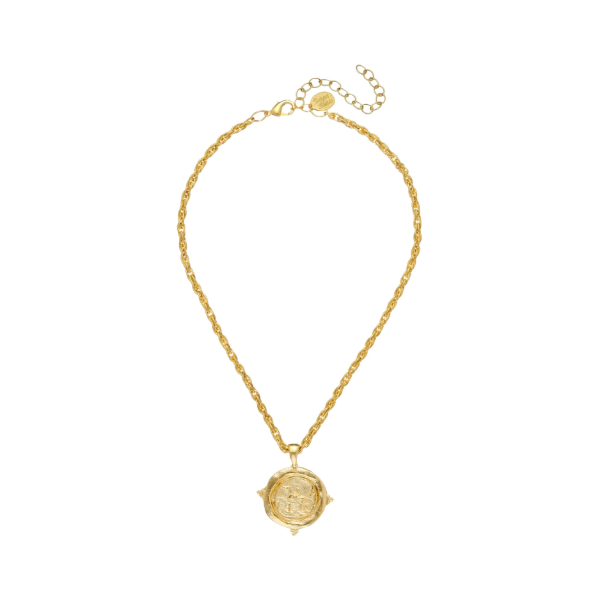 Susan Shaw Gold Equestrian Rope Necklace Puckett's Fine Jewelry Benton, KY