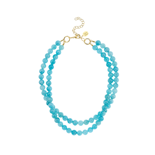 Susan Shaw Jade Double Strand Necklace Puckett's Fine Jewelry Benton, KY