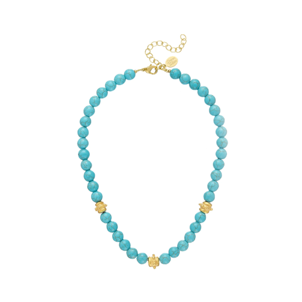 Susan Shaw Blue Turquoise Bailey Necklace Puckett's Fine Jewelry Benton, KY