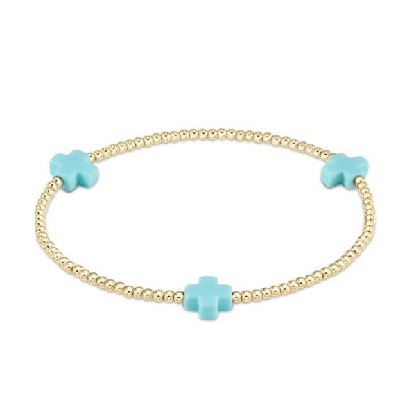 Enewton signature cross 2mm gold bracelet Puckett's Fine Jewelry Benton, KY
