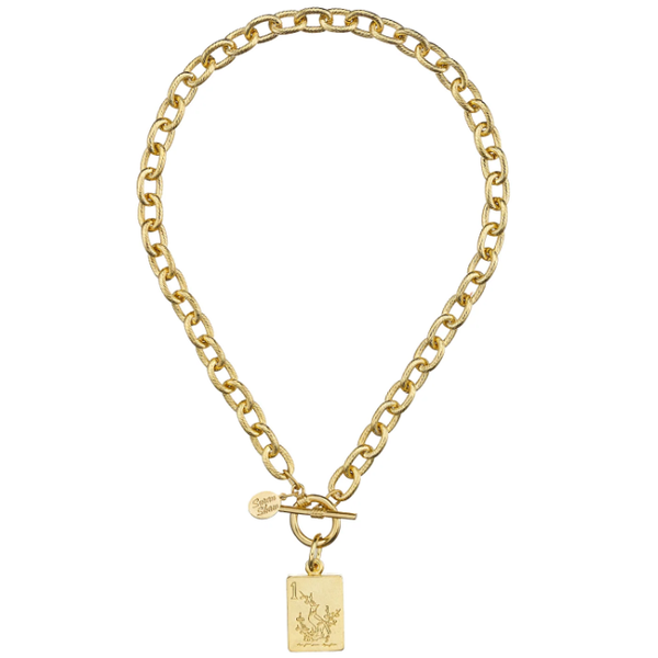 Susan Shaw Bam Bird Mahjong Tile Toggle Necklace Puckett's Fine Jewelry Benton, KY