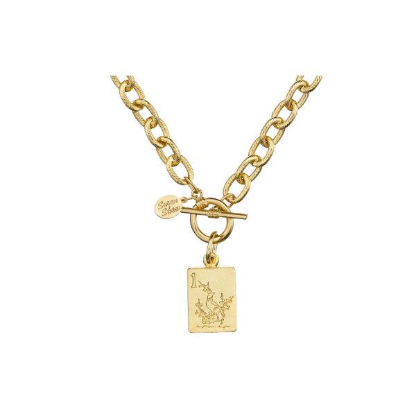 Susan Shaw Bam Bird Mahjong Tile Toggle Necklace Puckett's Fine Jewelry Benton, KY