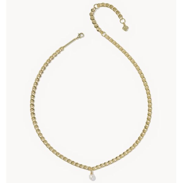 Kendra Scott Oakland Pearl Necklace Gold Tone Freshwater Pearl Puckett's Fine Jewelry Benton, KY