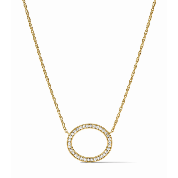 Julie Vos Stardust Delicate Necklace- Gold- Cubic Zirconia Puckett's Fine Jewelry Benton, KY