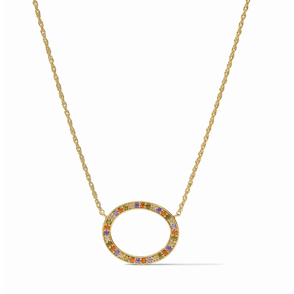 Julie Vos Stardust Delicate Necklace- Gold- Multi Stone Puckett's Fine Jewelry Benton, KY