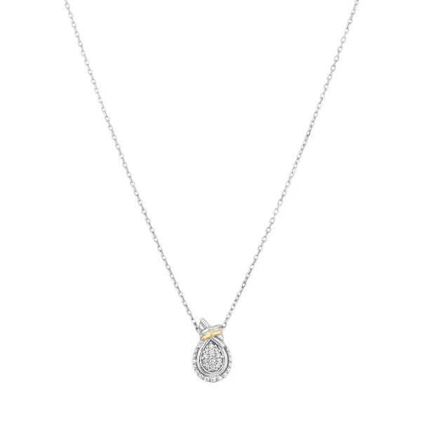 Phillip Gavriel Sterling Silver and 18K Loveknot Pendant Puckett's Fine Jewelry Benton, KY
