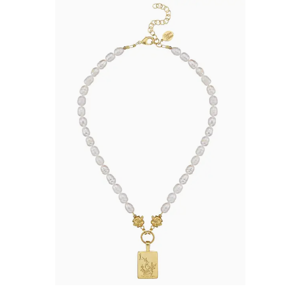 Susan Shaw Bird Bam Mahjong Pearl Necklace Puckett's Fine Jewelry Benton, KY