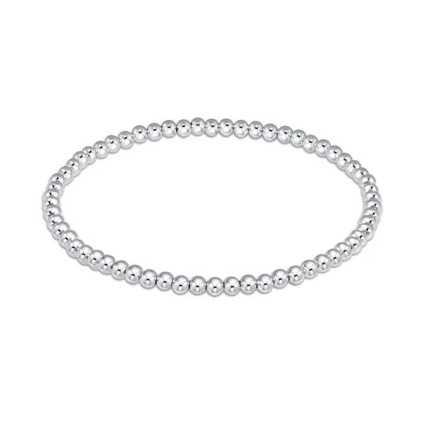 E Newton Extends Classic Sterling 3mm Bead Bracelet Puckett's Fine Jewelry Benton, KY