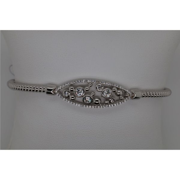 Elle Sterling Silver/Rhodium Cuff Bracelet Puckett's Fine Jewelry Benton, KY