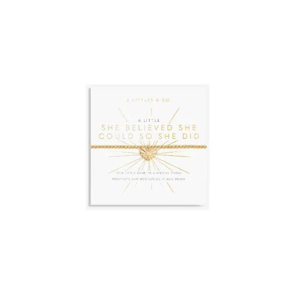 Katie Loxton A Little She Believed She Could So She Did Bracelet - Gold Tone Puckett's Fine Jewelry Benton, KY