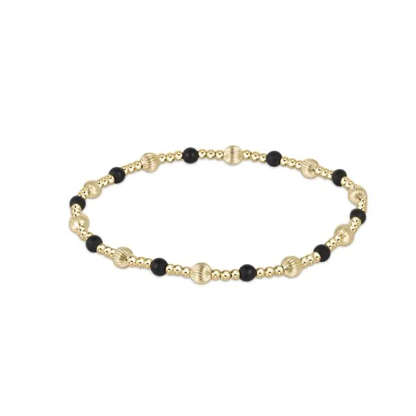 E Newton Dignity Sincerity Pattern 4mm Bead Bracelet - Matte Onyx Puckett's Fine Jewelry Benton, KY