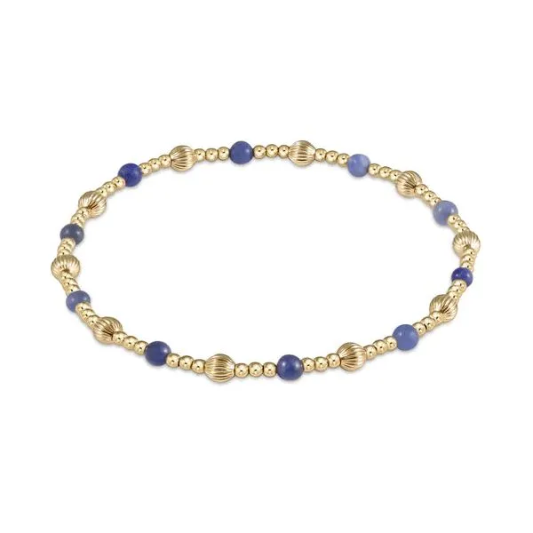 E NEWTON EXTENDS DIGNITY SINCERITY PATTERN 4MM BEAD BRACELET - LAPIS Puckett's Fine Jewelry Benton, KY