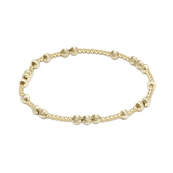 E Newton Hope Unwritten Dignity 4mm Bead Bracelet - Gold Puckett's Fine Jewelry Benton, KY