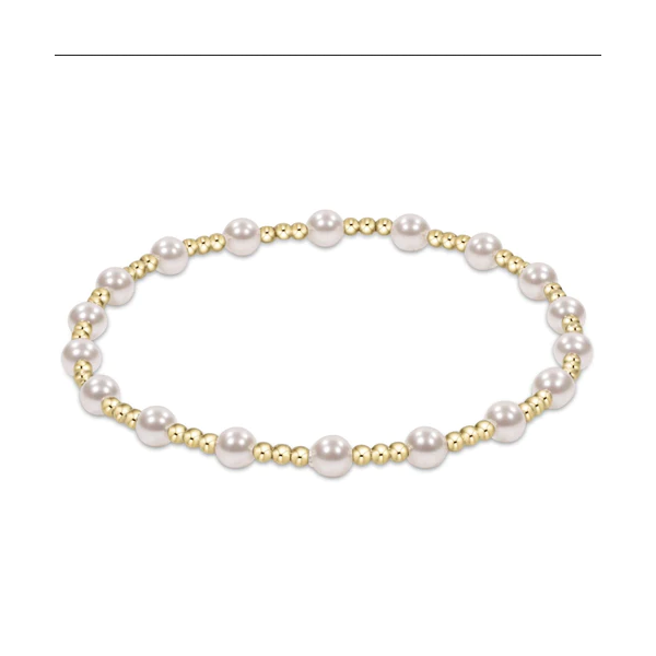 E NEWTON EXTENDS CLASSIC SINCERITY PATTERN 4MM BEAD BRACELET - PEARL Puckett's Fine Jewelry Benton, KY