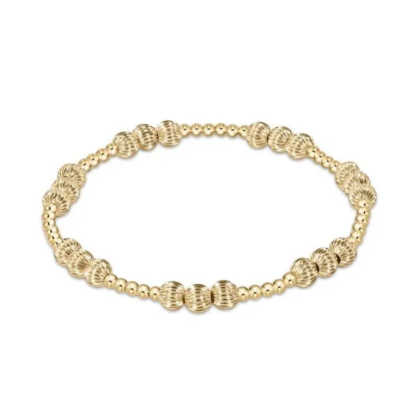 E NEWTON EXTENDS DIGNITY JOY PATTERN 5MM BEAD BRACELET - GOLD Puckett's Fine Jewelry Benton, KY