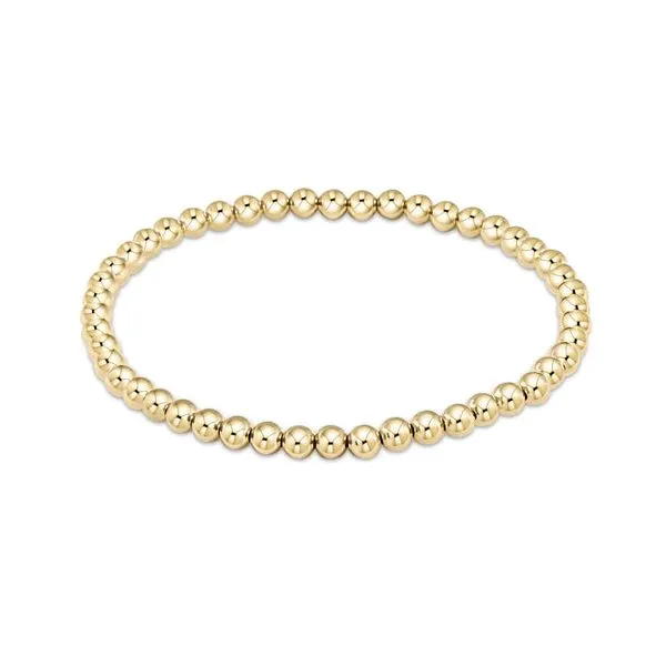 E Newton Extend Classic Gold 4mm Bead Bracelet Puckett's Fine Jewelry Benton, KY