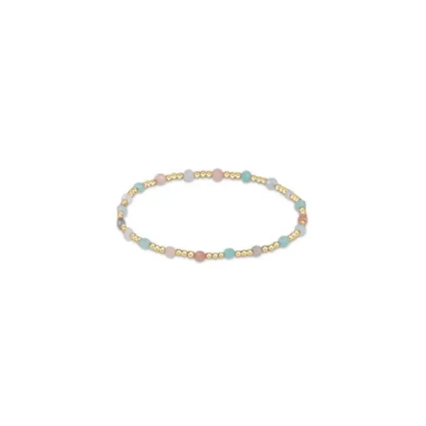 ENEWTON GEMSTONE GOLD SINCERITY PATTERN 3MM BEAD BRACELET - HOT MESS Puckett's Fine Jewelry Benton, KY