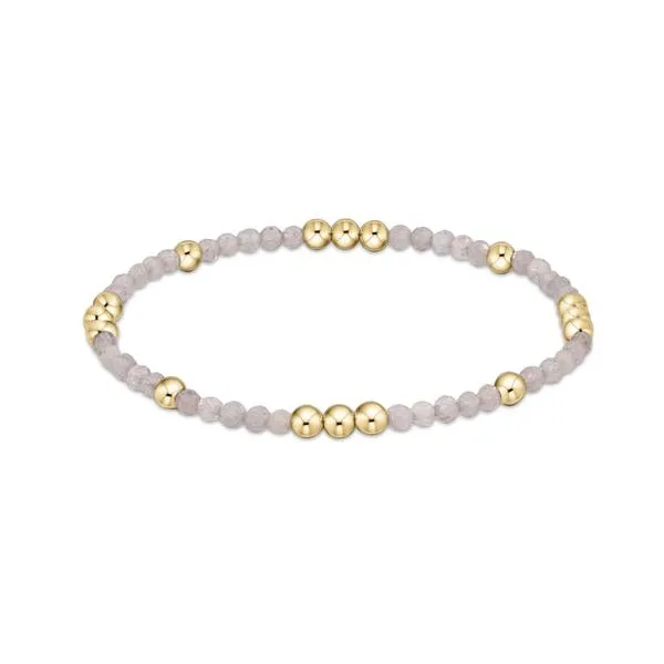 E NEWTON WORTHY PATTERN 3MM BEAD BRACELET - LABRADORITE Puckett's Fine Jewelry Benton, KY