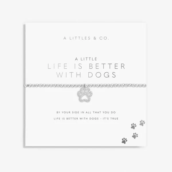 KATIE LOXTON A LITTLE LIFE IS BETTER WITH DOGS BRACELET Puckett's Fine Jewelry Benton, KY
