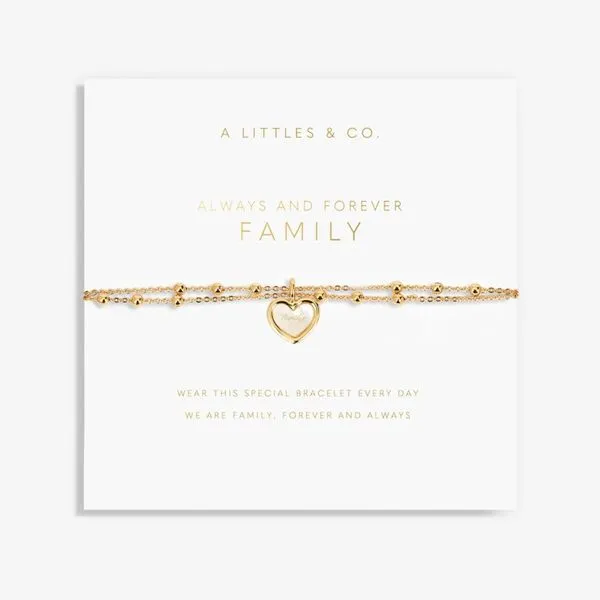 KATIE LOXTON A LITTLE MY MOMENTS ALWAYS AND FOREVER FAMILY BRACELET Puckett's Fine Jewelry Benton, KY