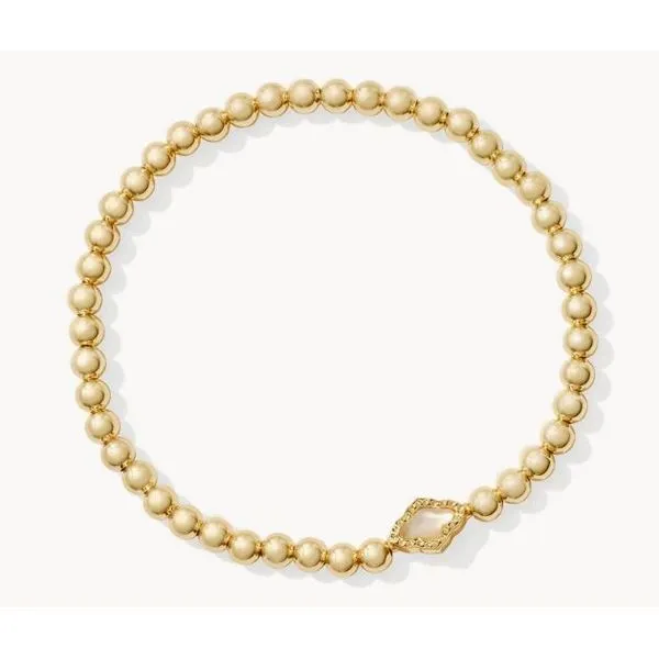 KENDRA SCOTT ABBIE BEADED STRCH BRC GLD NATURAL MOP Puckett's Fine Jewelry Benton, KY