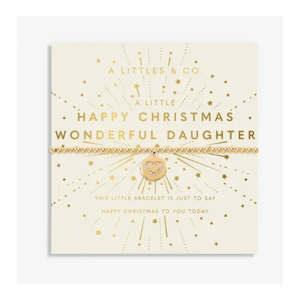 Katie Loxton Happy Christmas Wonderful Daughter Bracelet Puckett's Fine Jewelry Benton, KY