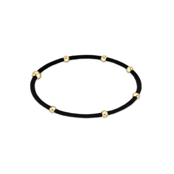 ENEWTON "E"SSENTIALS BRACELET/PONYTAIL HOLDER - ONYX Puckett's Fine Jewelry Benton, KY