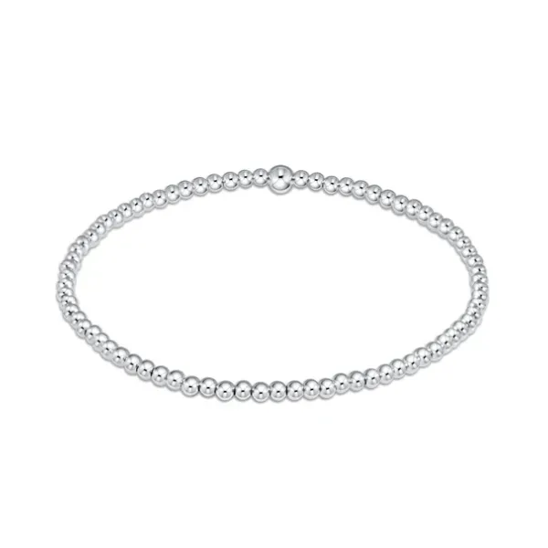 E NEWTON CLASSIC STERLING 2.5MM BEAD BRACELET Puckett's Fine Jewelry Benton, KY
