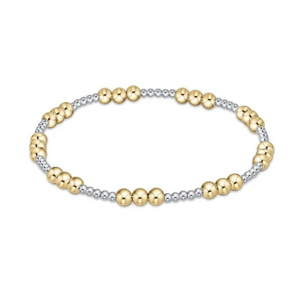 Enewton Classic Joy Pattern 4mm Bead Bracelet - Mixed Metal Puckett's Fine Jewelry Benton, KY
