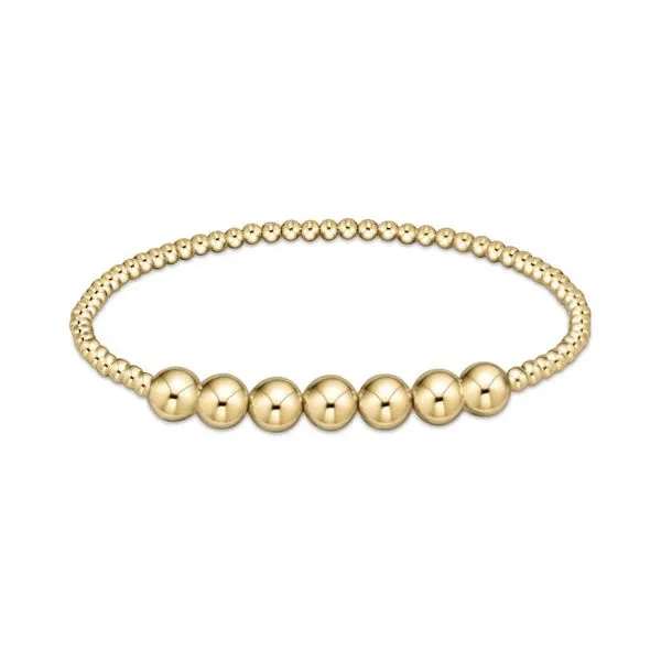 E NEWTON CLASSIC GOLD BEADED BLISS 3MM BEAD BRACELET--6MM GOLD Puckett's Fine Jewelry Benton, KY