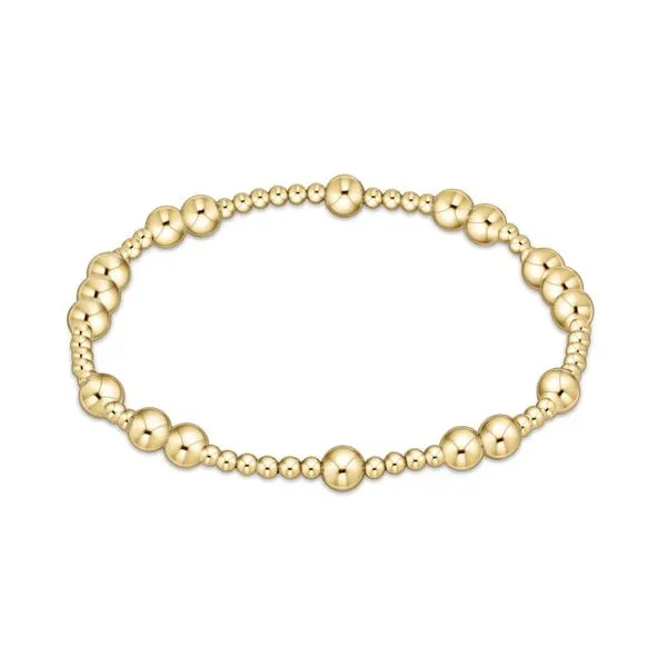 E NEWTON HOPE UNWRITTEN 5MM BEAD BRACELET GOLD Puckett's Fine Jewelry Benton, KY