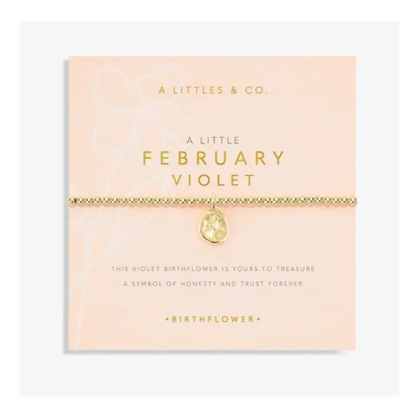 Katie Loxton Birth Flower Febuary Bracelet Puckett's Fine Jewelry Benton, KY