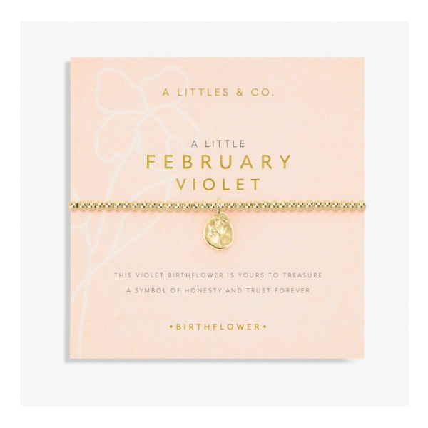 Katie Loxton Birth Flower Febuary Bracelet Puckett's Fine Jewelry Benton, KY