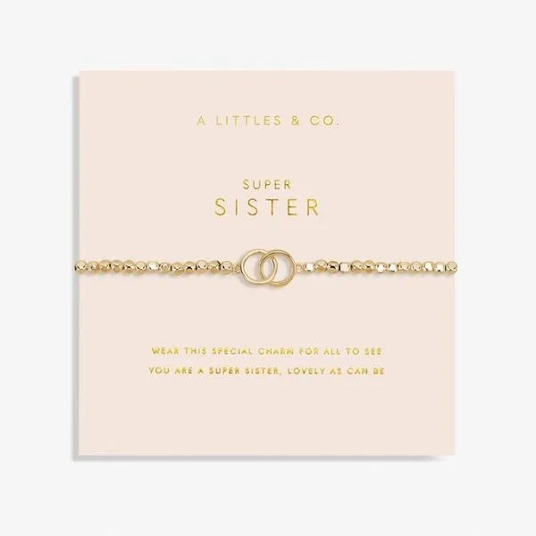 A LITTLE FOREVER YOURS SUPER SISTER, GOLD TONE BRACELET Puckett's Fine Jewelry Benton, KY