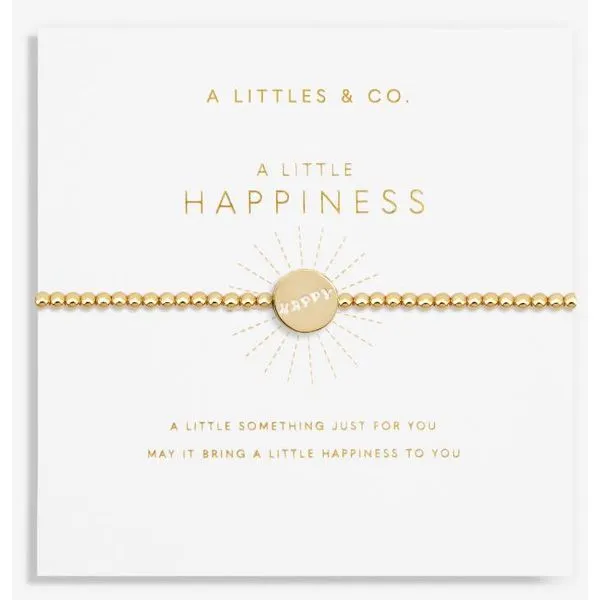 A LITTLE HAPPINESS BRACELET, GOLD TONE STRETCH Puckett's Fine Jewelry Benton, KY