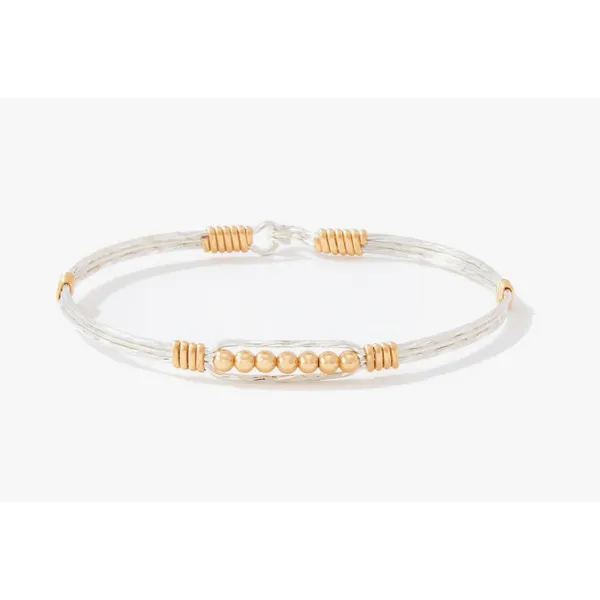 Ronaldo Power of Prayer Bracelet, 14K Gold and Silver Artisan Wire, 6.75" Puckett's Fine Jewelry Benton, KY