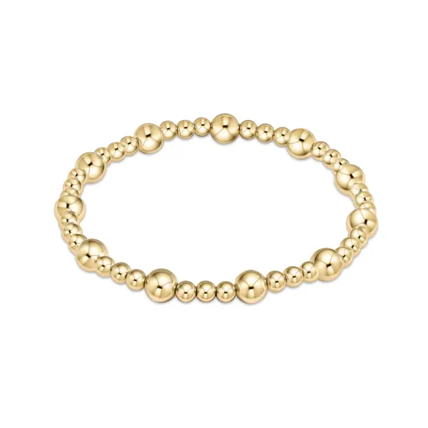 E NEWTON EXTENDS CLASSIC SINCERITY PATTERN 6MM BEAD BRACELET--GOLD Puckett's Fine Jewelry Benton, KY