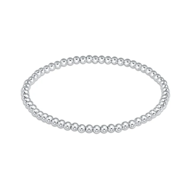 E NEWTON CLASSIC STERLING 3MM BEAD BRACELET Puckett's Fine Jewelry Benton, KY