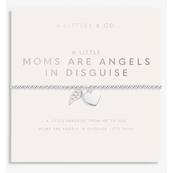 A LITTLE MOMS ARE ANGELS IN DISGUISE SILVER TONE STRETCH BRACELET Puckett's Fine Jewelry Benton, KY
