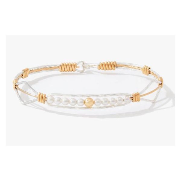 Ronaldo Bracelet, Angels On Earth, 14K Gold Artisan Wire and Silver, 6.75" Puckett's Fine Jewelry Benton, KY