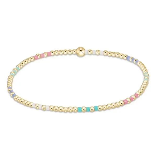 ENWTON HOP JOY PATTERN 2MM BEAD BRACELET - HOT MESS SS25