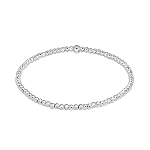 E NEWTON CLASSIC STERLING 2.5MM BEAD BRACELET Puckett's Fine Jewelry Benton, KY