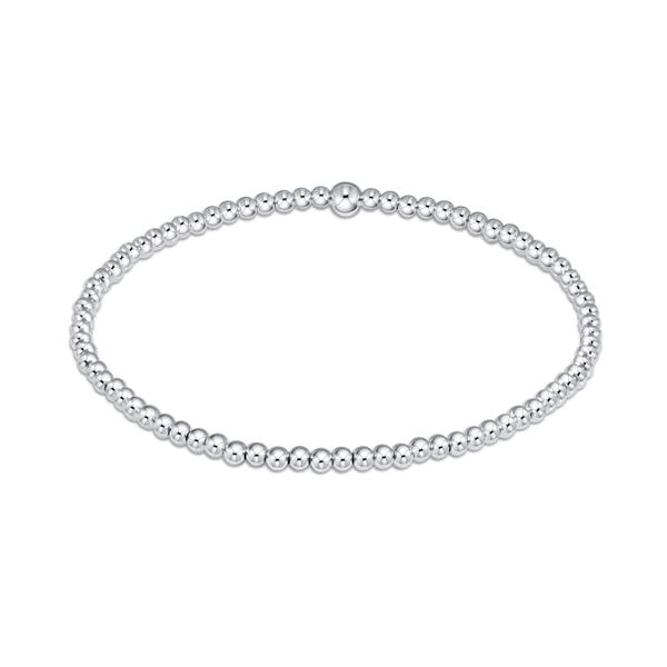 E NEWTON CLASSIC STERLING 2 MM BEAD BRACELET Puckett's Fine Jewelry Benton, KY